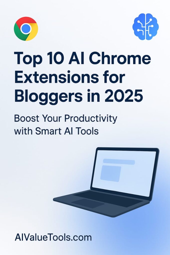 Top 10 AI Chrome Extensions for Bloggers in 2025 – AIValueTools